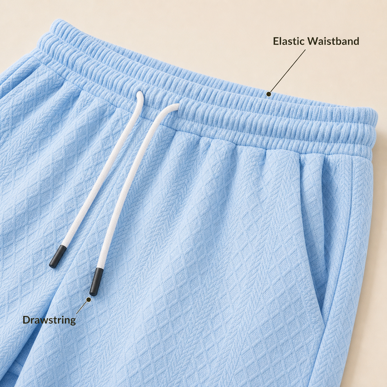 Waistband drawstring detail image