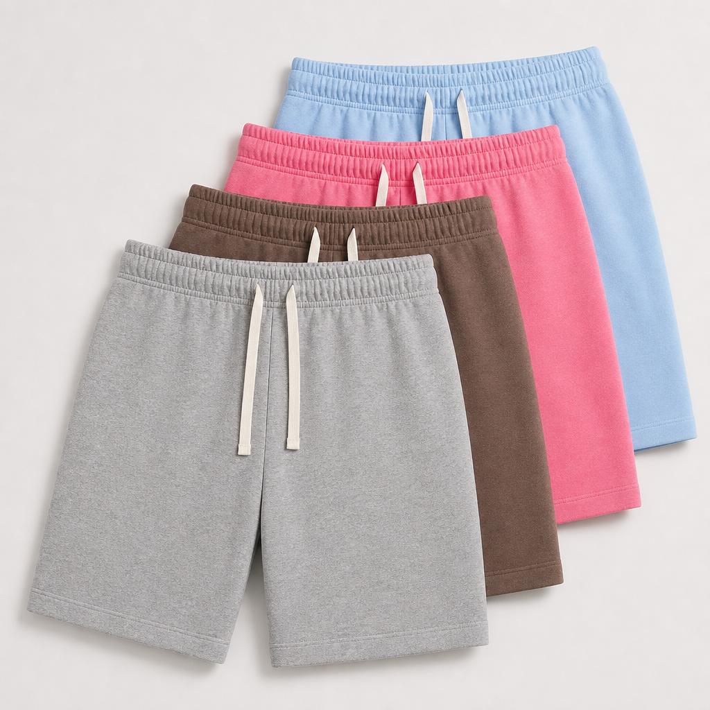 4-Pack Everyday Set men plain cotton-blend drawstring sweat shorts SKU image