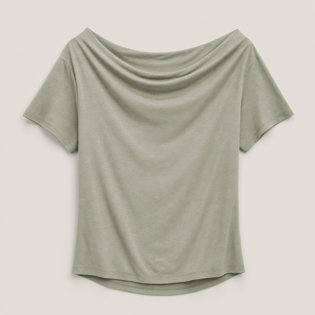 Sage women off shoulder short sleeve tee SKU image