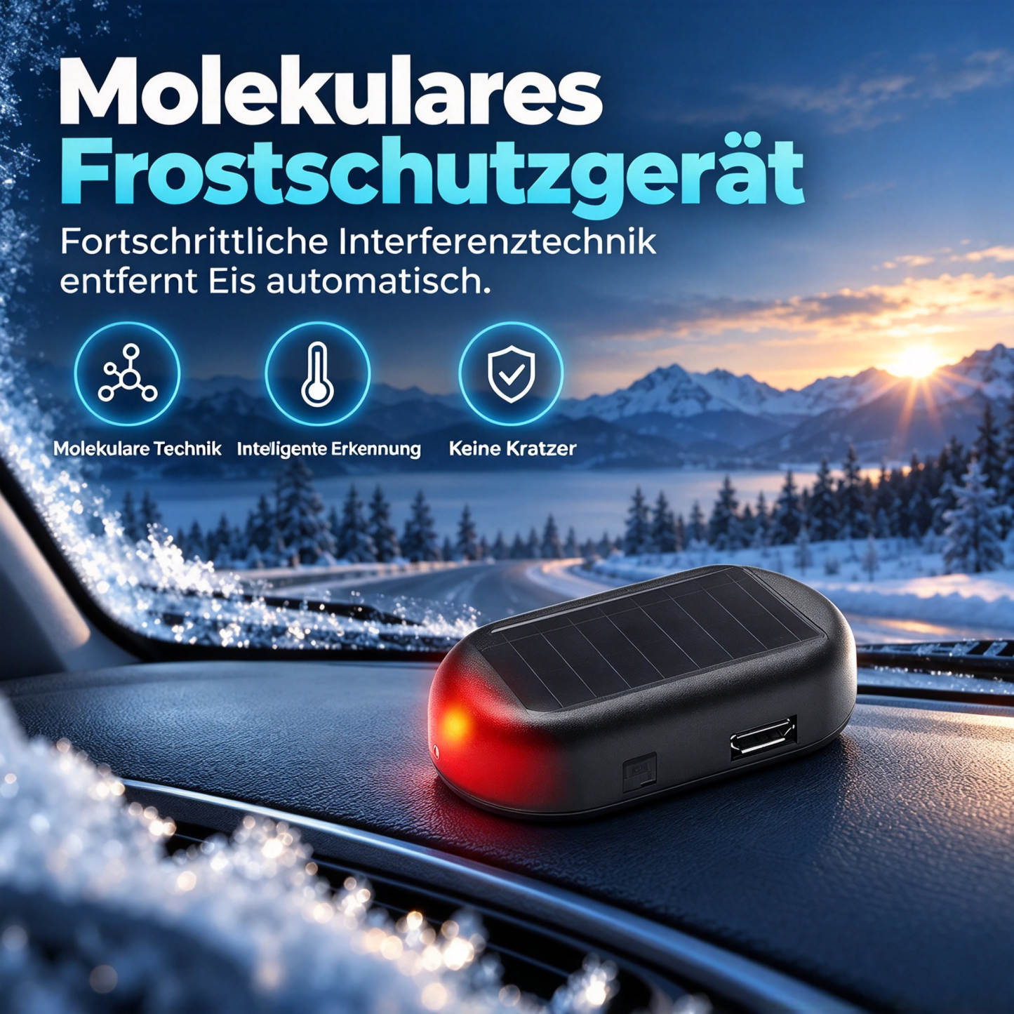 Elektromagnetisches Gerät zur molekularen Interferenz für Fahrzeuge – zur Enteisung und Schneebeseitigung
