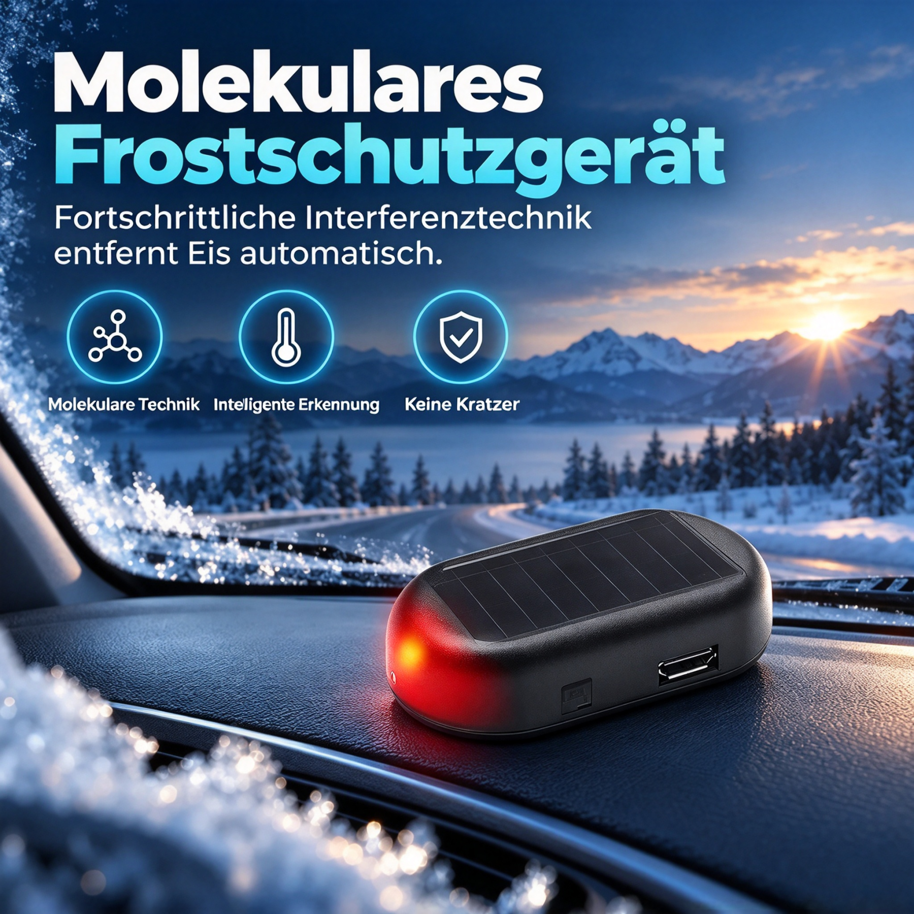 Elektromagnetisches Gerät zur molekularen Interferenz für Fahrzeuge – zur Enteisung und Schneebeseitigung
