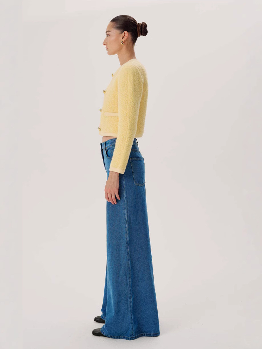 Casual High Rise Washed Bootcut Jeans