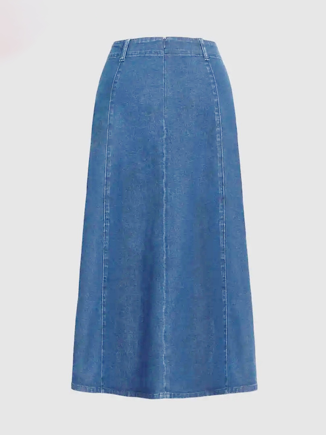 Casual A-line Light Washed Denim Skirt