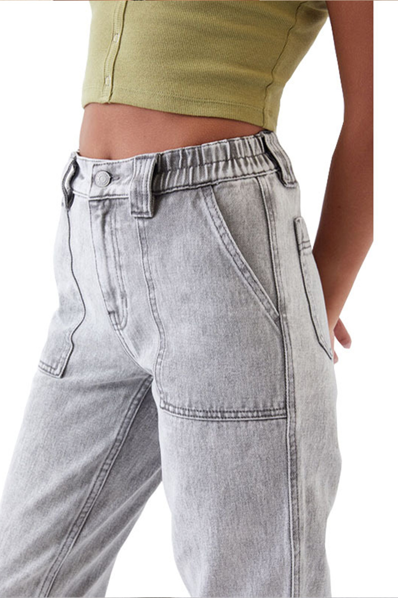Fashionable Camouflage Versatile Elastic High Waisted Jeans