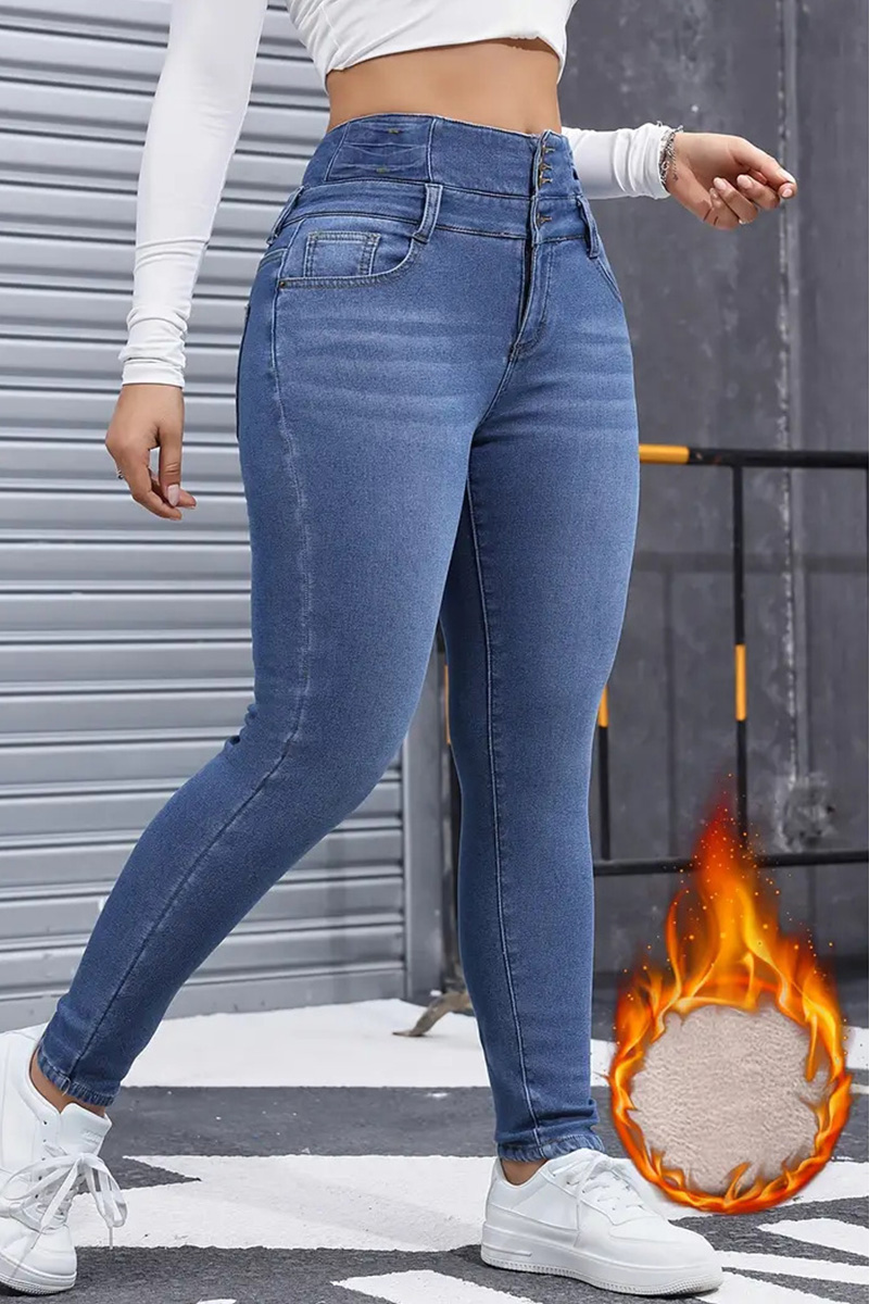 Women’s Fleece-Lined Stretch Skinny Jeans