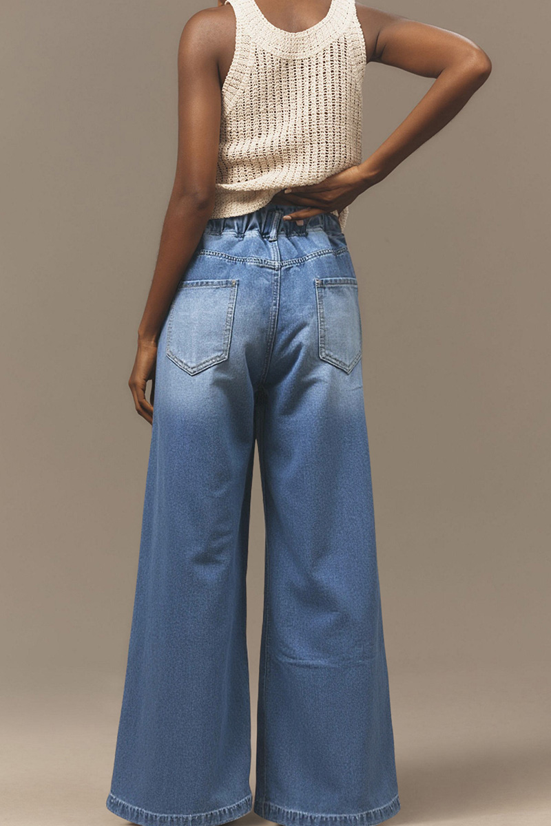 Women’s Loose Drawstring Denim Jeans