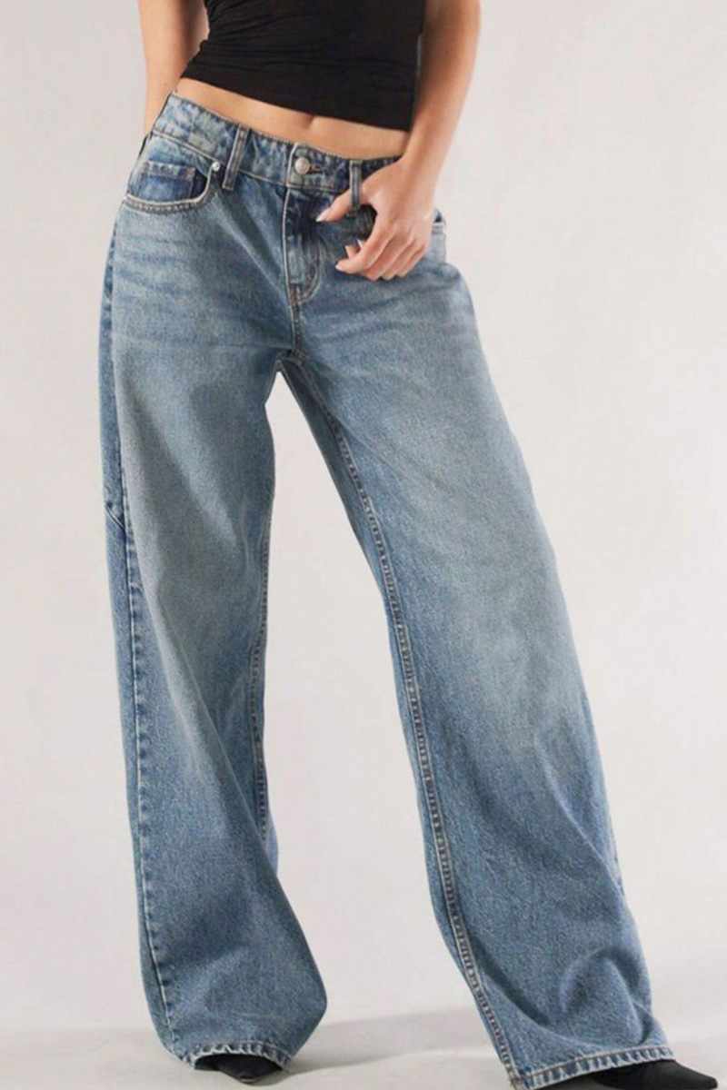 Vintage Low Rise Loose Jeans For Women