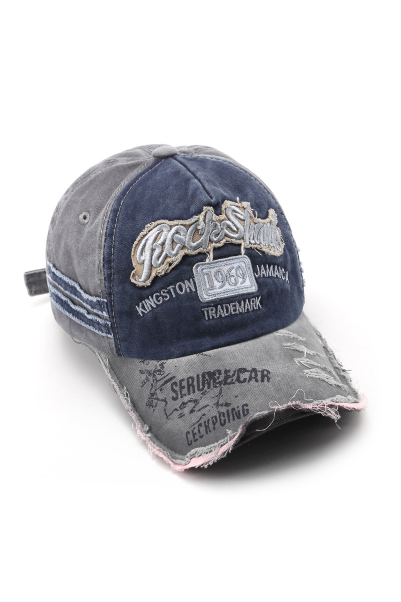 Women's Street Style Distressed Baseball Cap