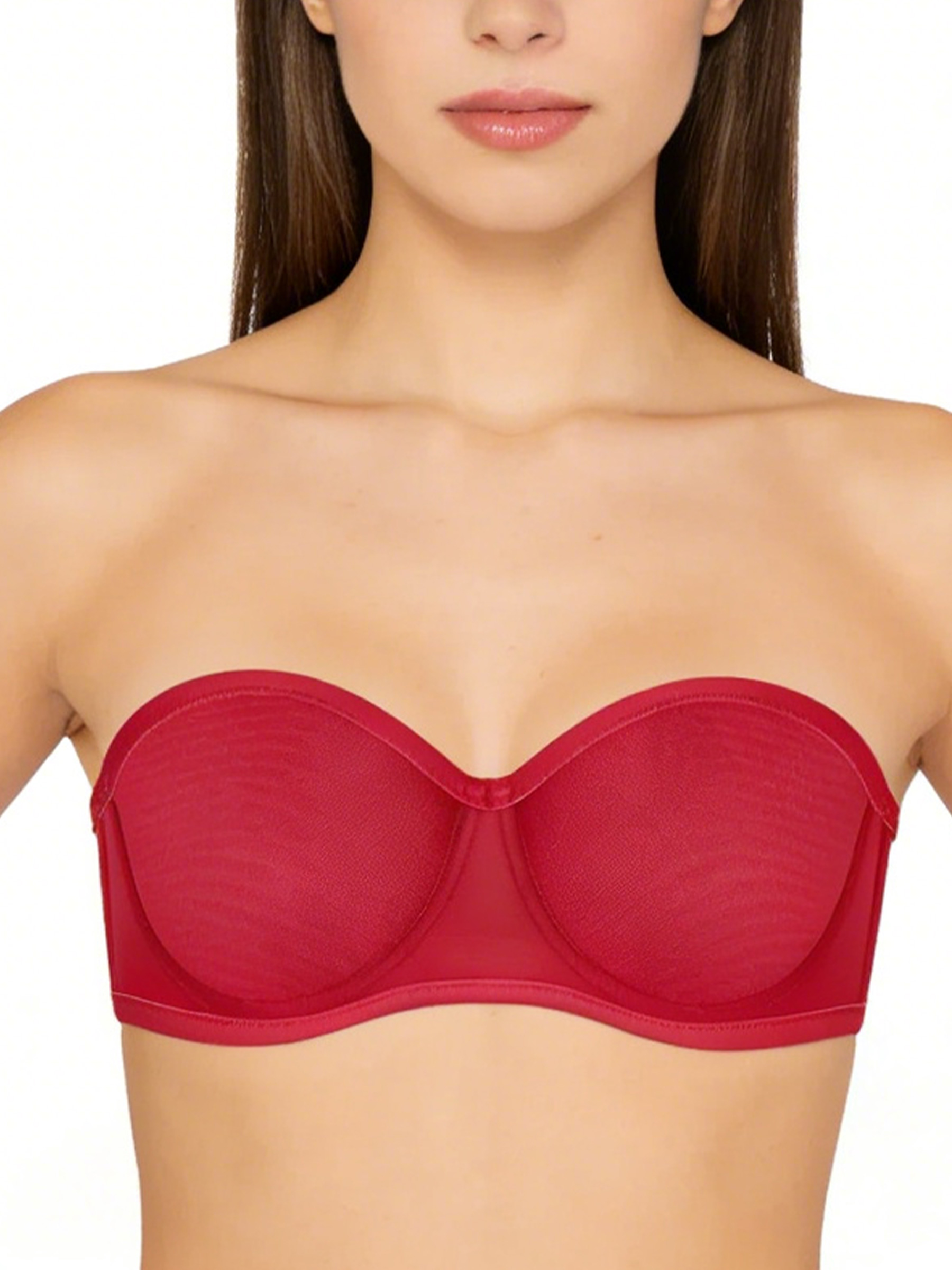Convertible Strapless Minimizer Bandeau Bra