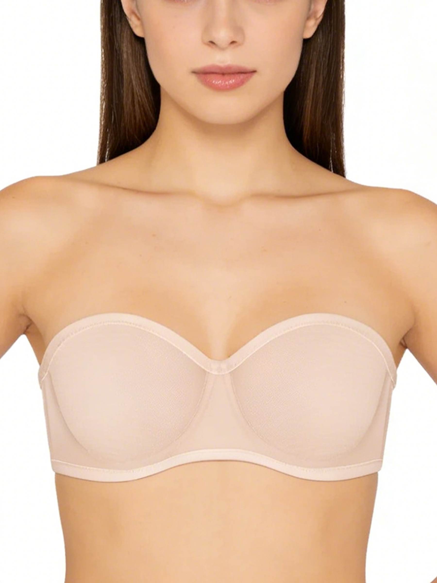 Convertible Strapless Minimizer Bandeau Bra