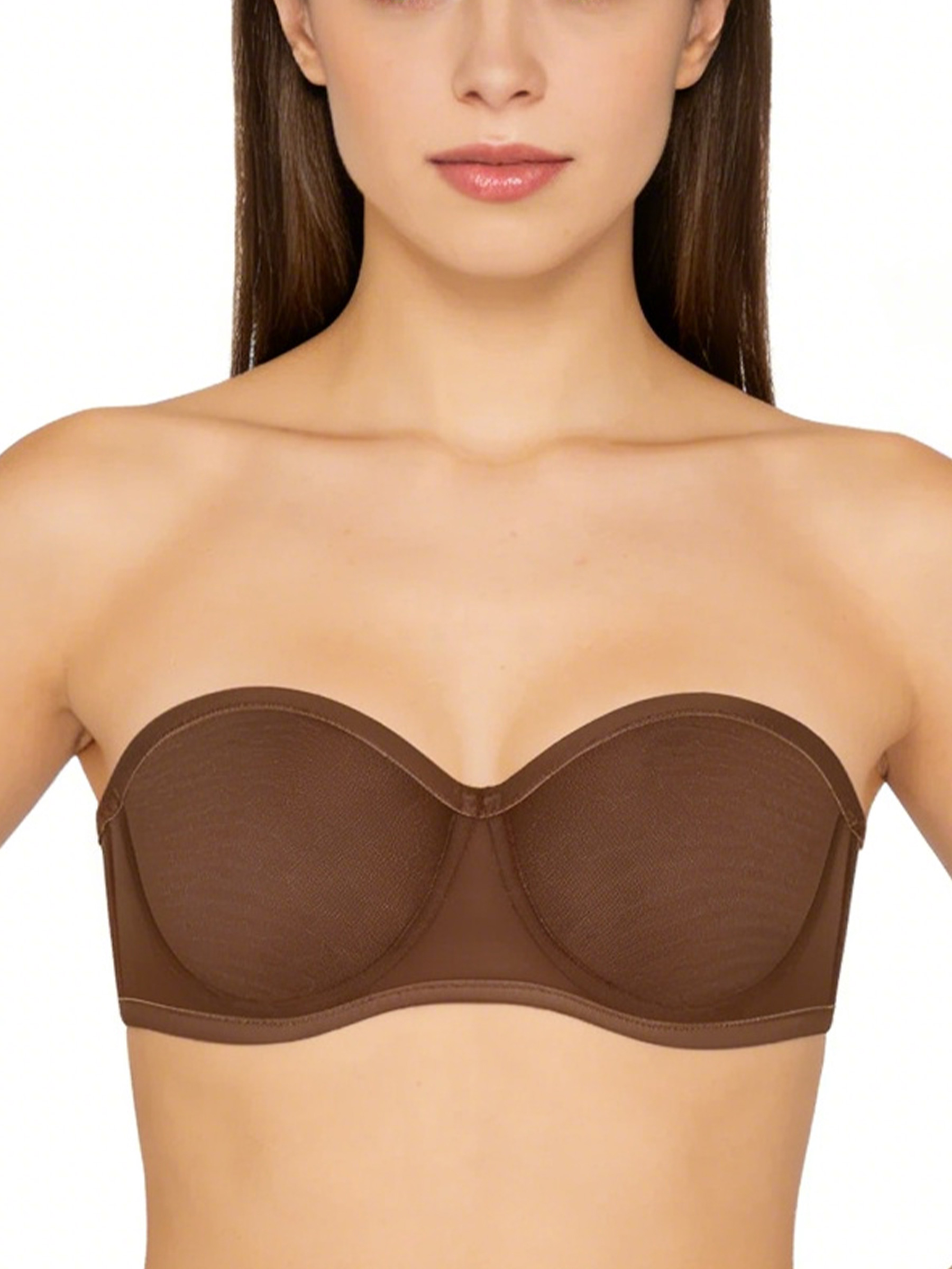 Convertible Strapless Minimizer Bandeau Bra