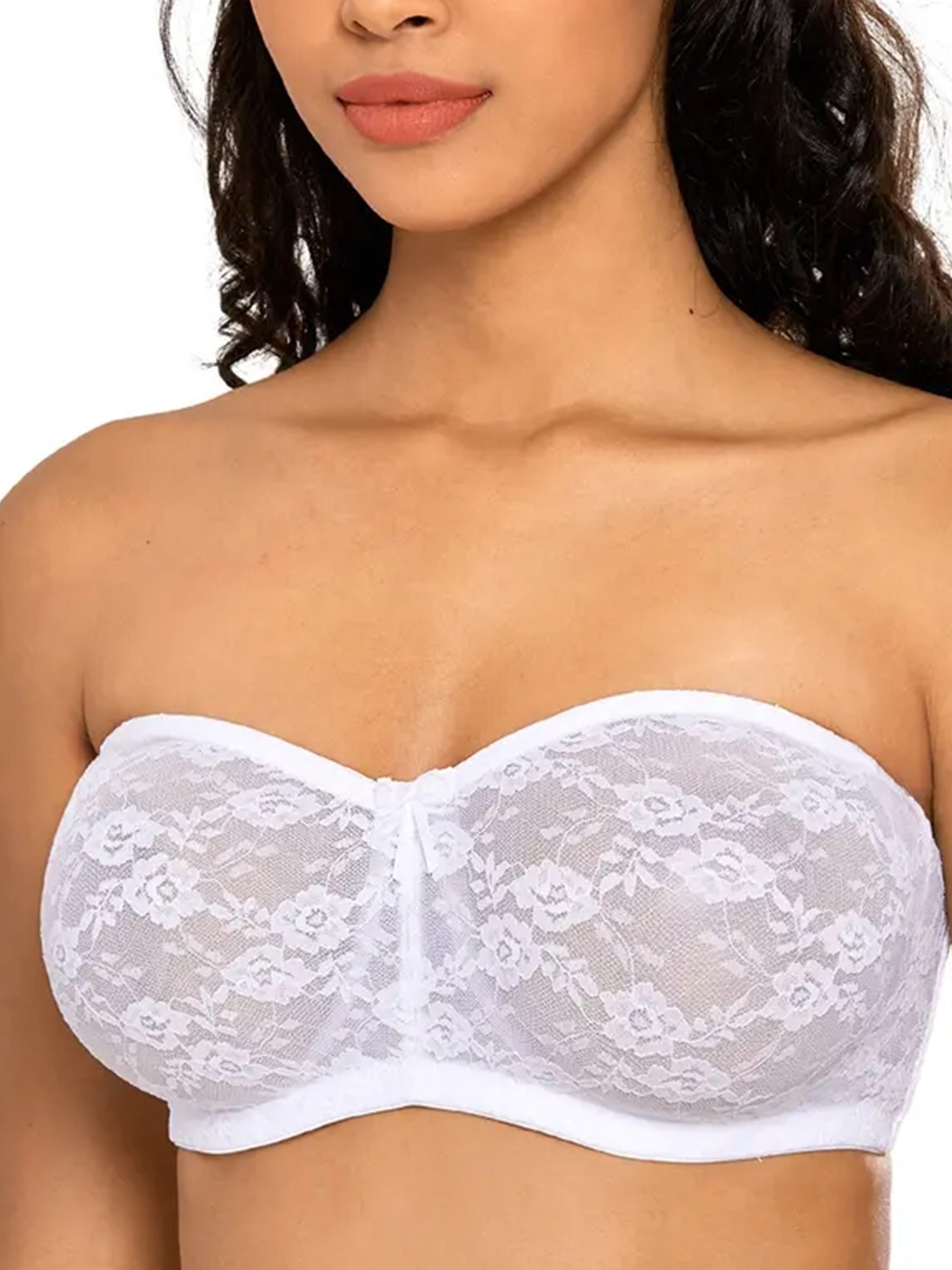 Lace Strapless Underwire Bra with Convertible Straps