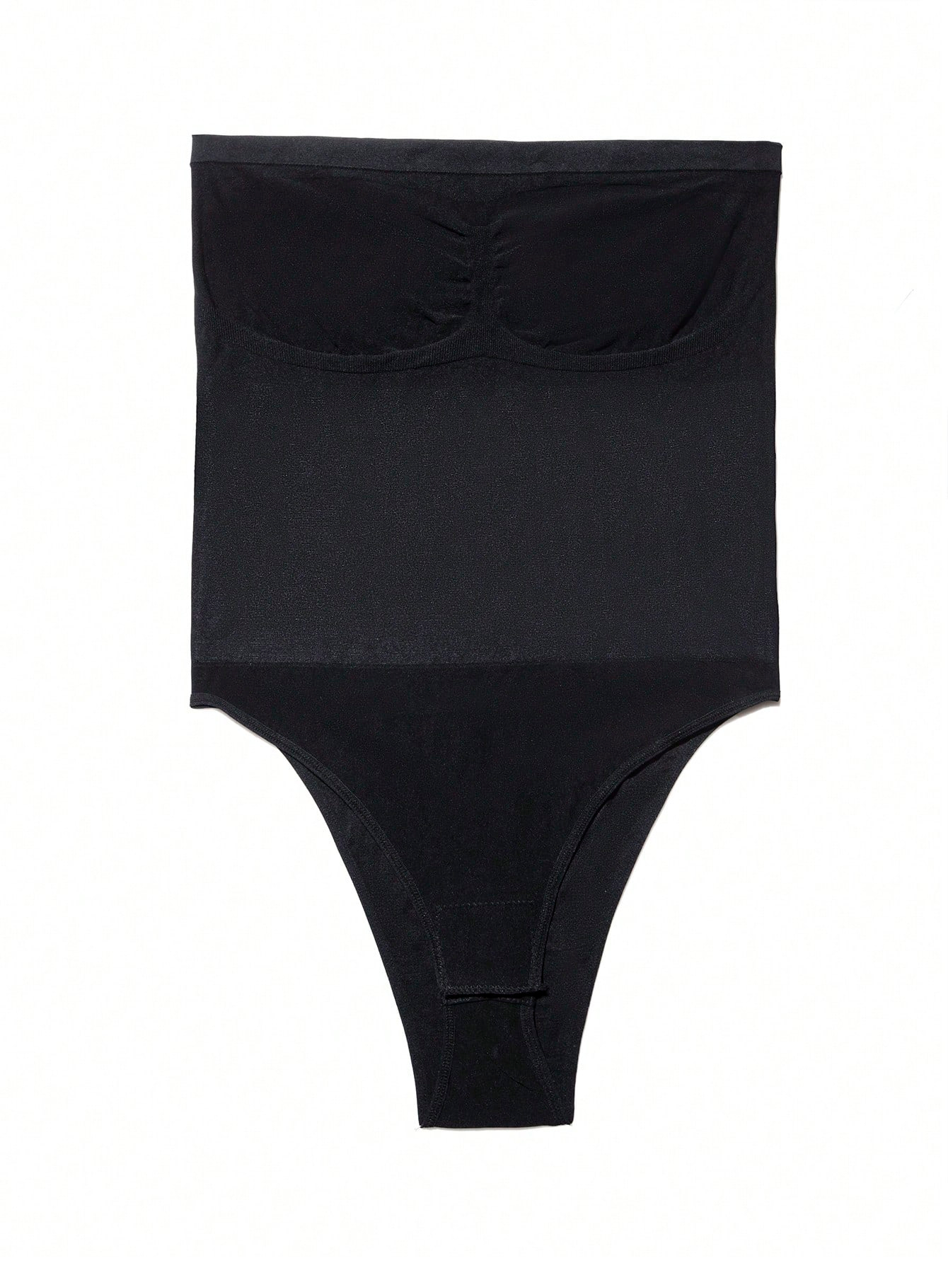 Strapless Bandeau Light Shaping Bodysuit Skims Style Plus Size Tummy Control Underdress Shapewear