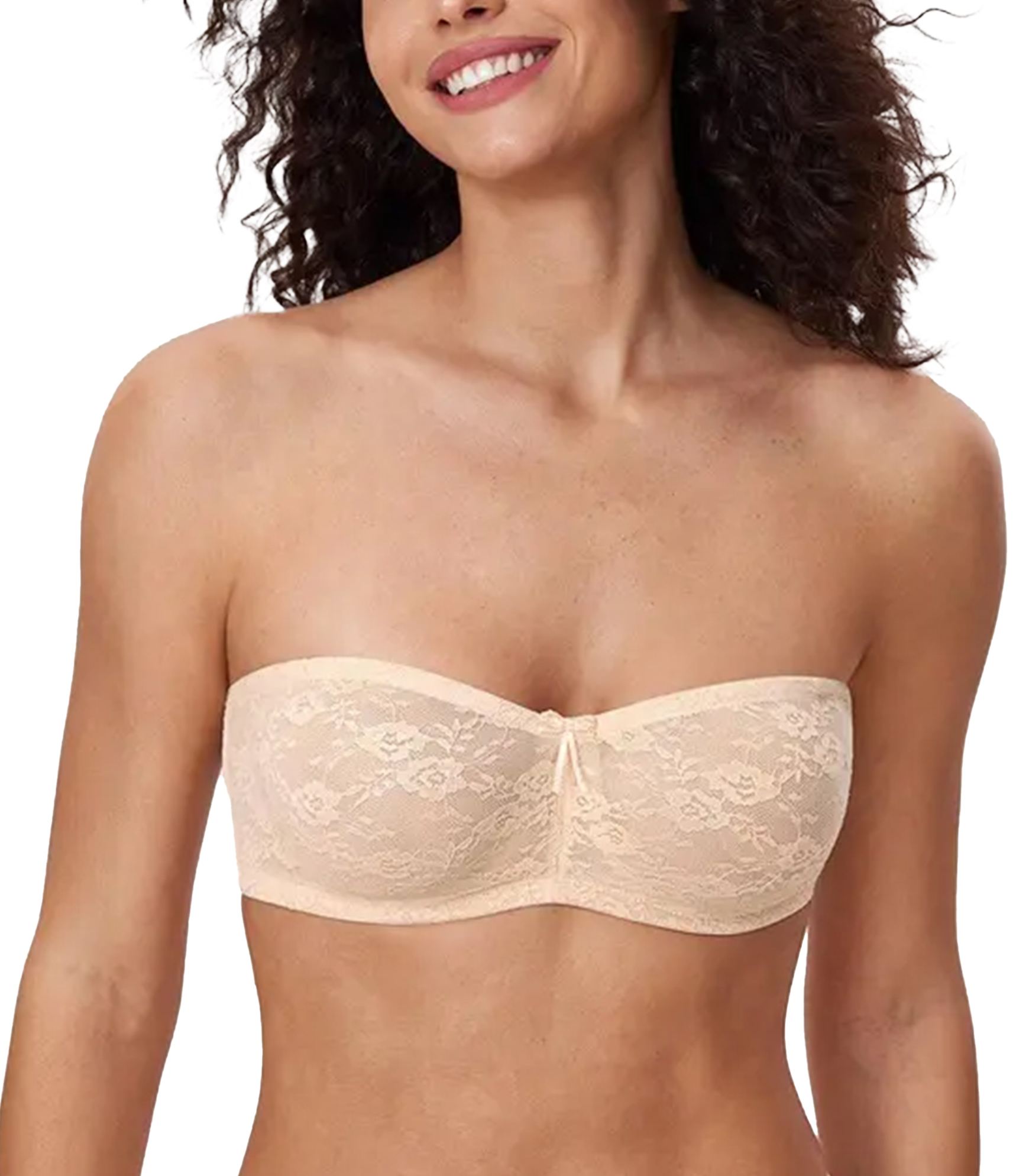 Lace Strapless Underwire Bra with Convertible Straps