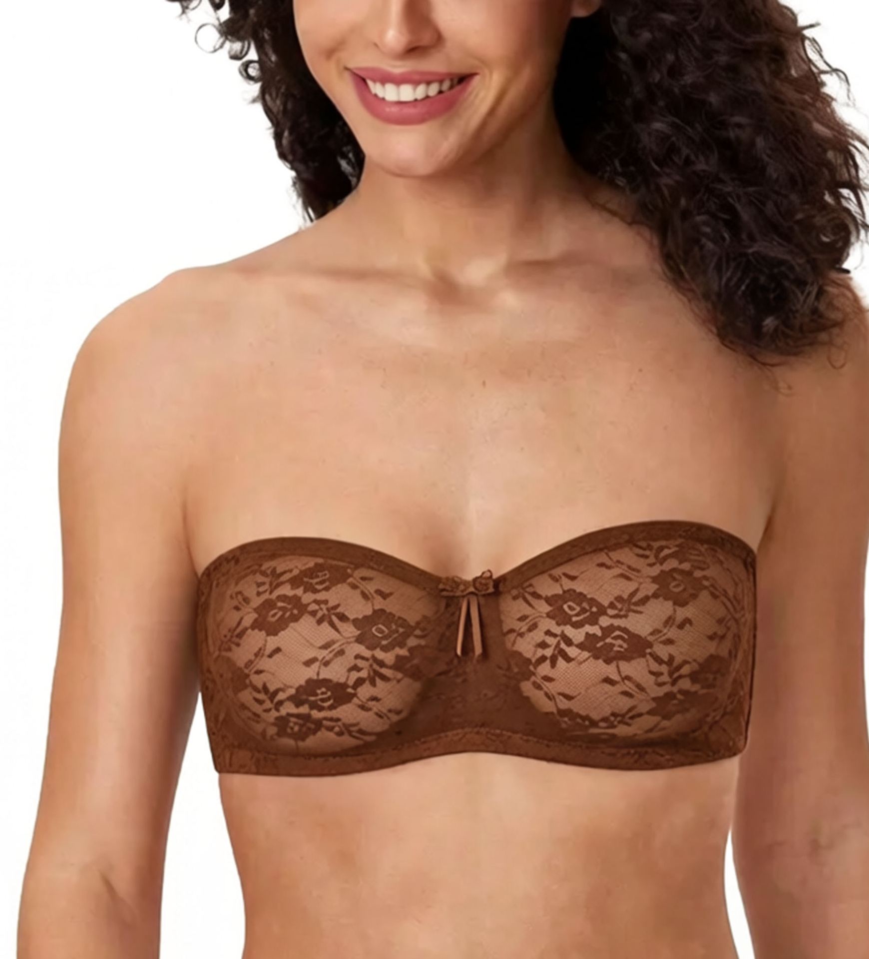 Lace Strapless Underwire Bra with Convertible Straps