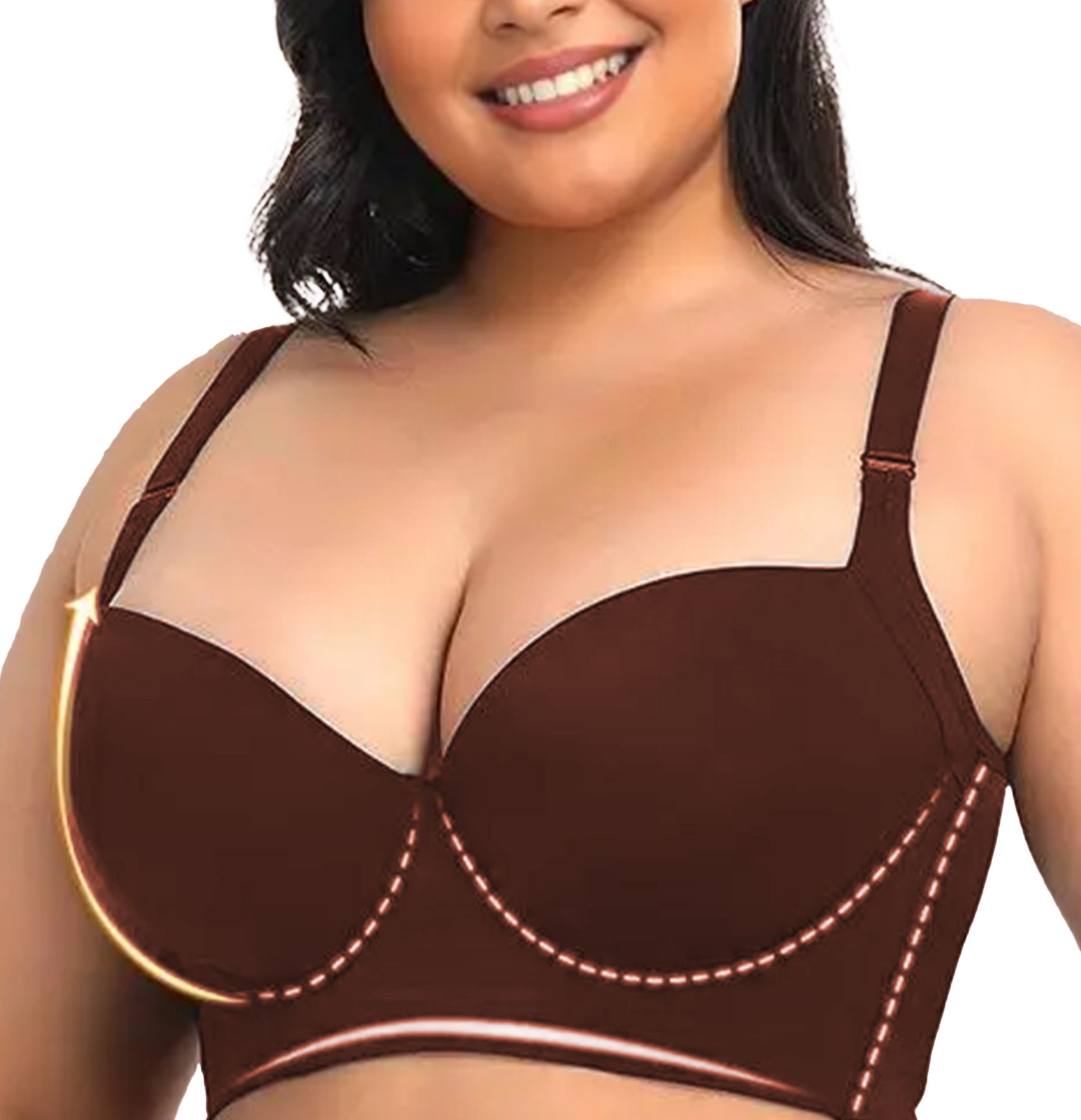 Wireless Unlined Seamless Comfort Bralette T-Shirt Bra
