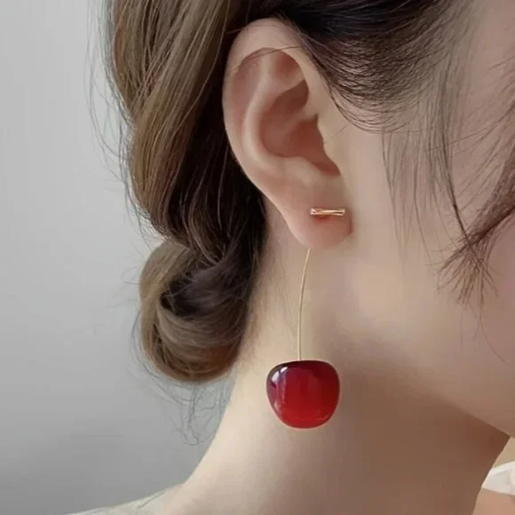 Best Seller 🔥NEW Long Cherry Drop Earrings