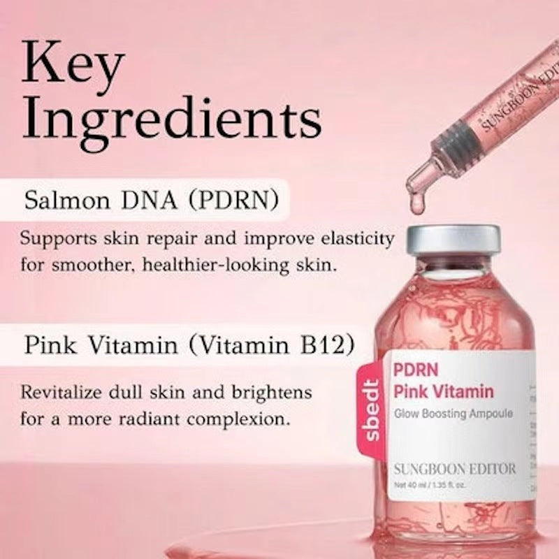 🔥Final 3 hours 50% off 🔥PDRN Pink Vitamin Glow Boosting Ampoule