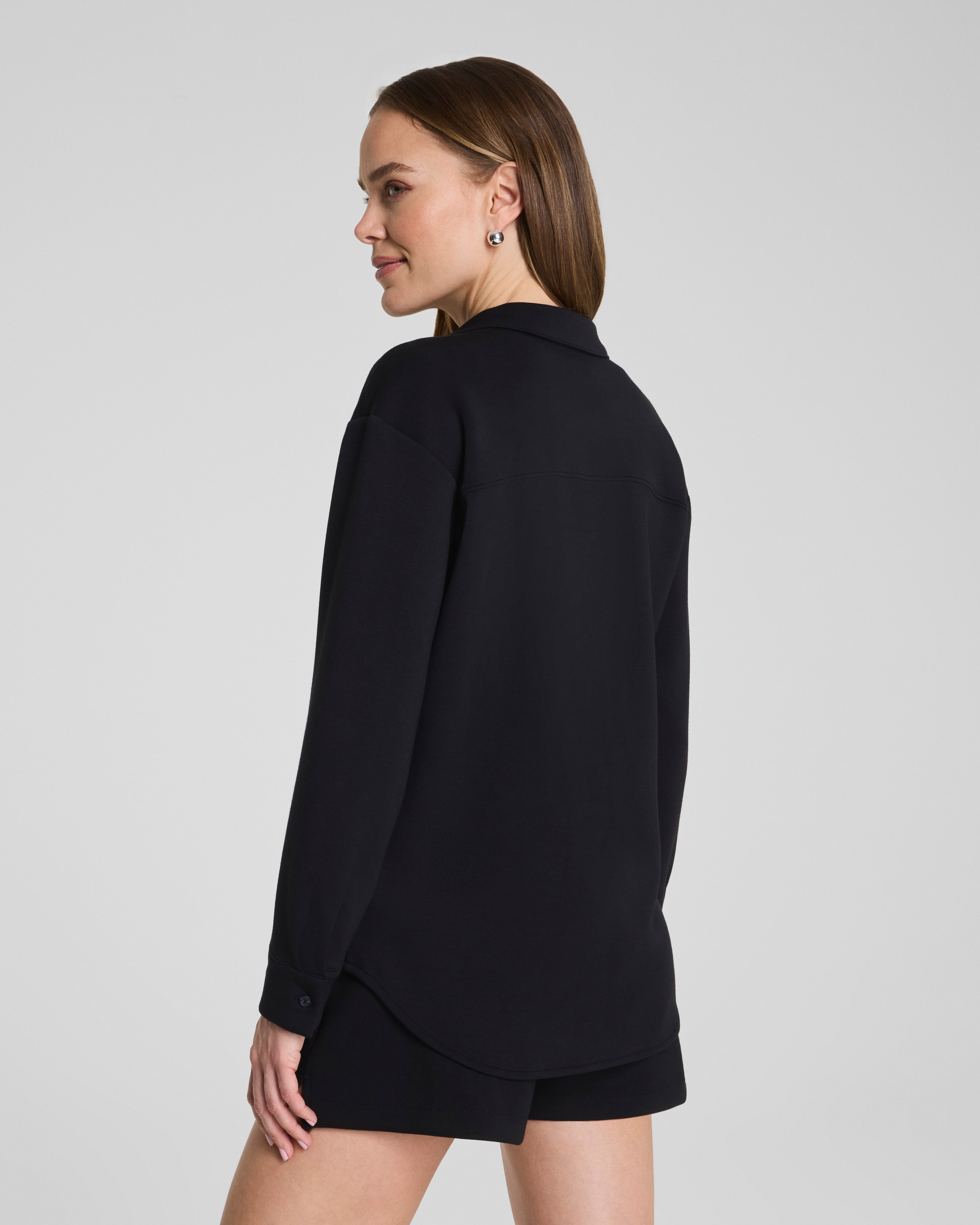 Air Essentials Oversized Button Down Short Set (Buy 2 Free Shipping)