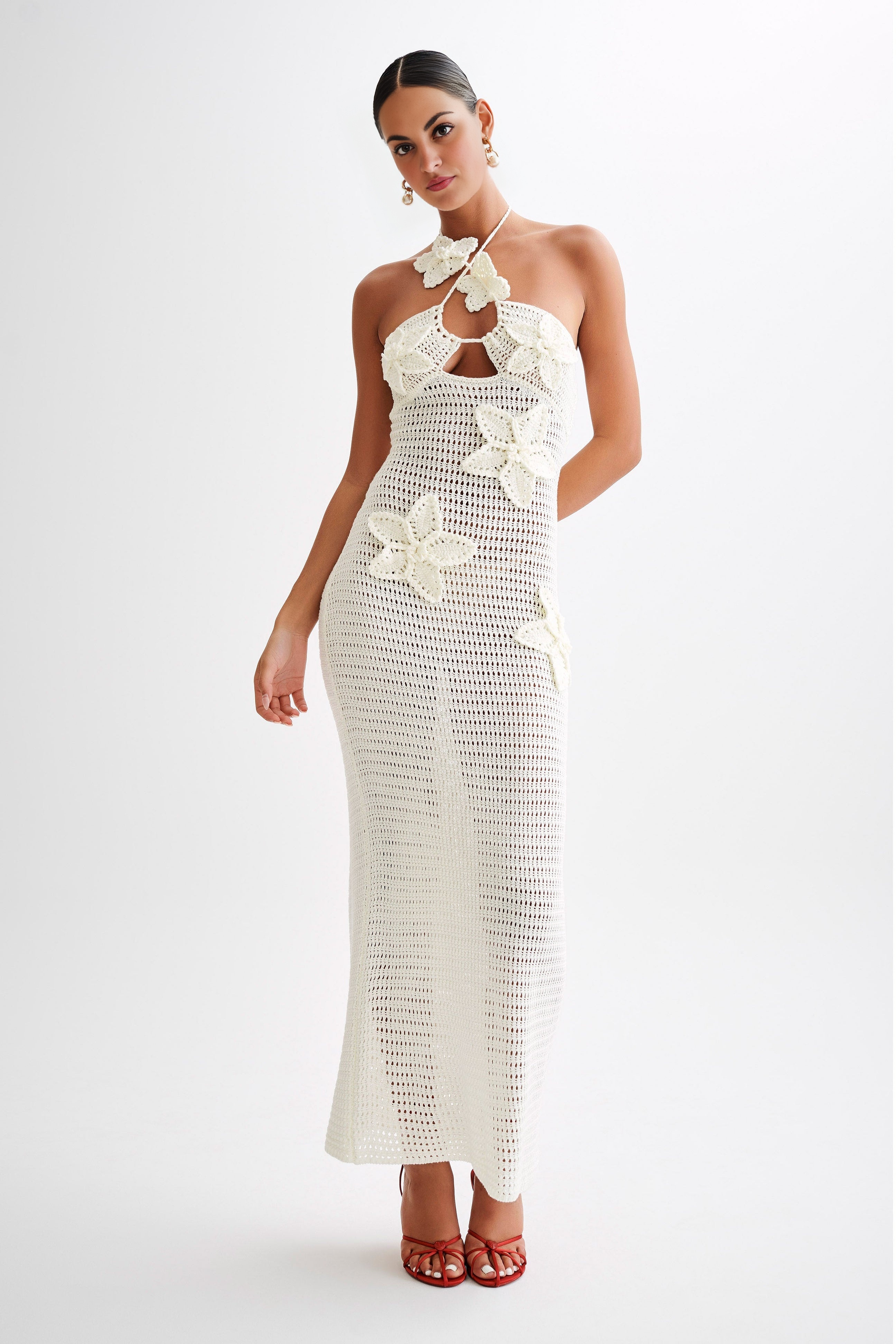 KYLA Floral Crochet Maxi Dress(BUY 2 FREE SHIPPING)