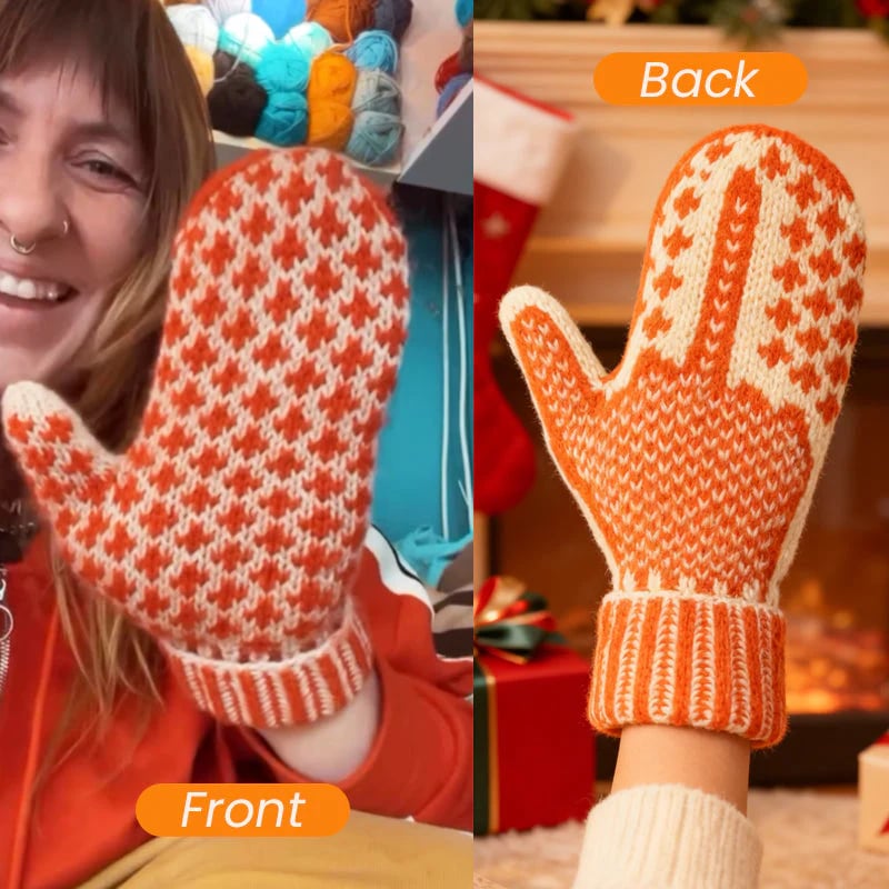 🎅The "Naughty List" Mittens | Cozy Knit with a Hidden Attitude 🖕✨