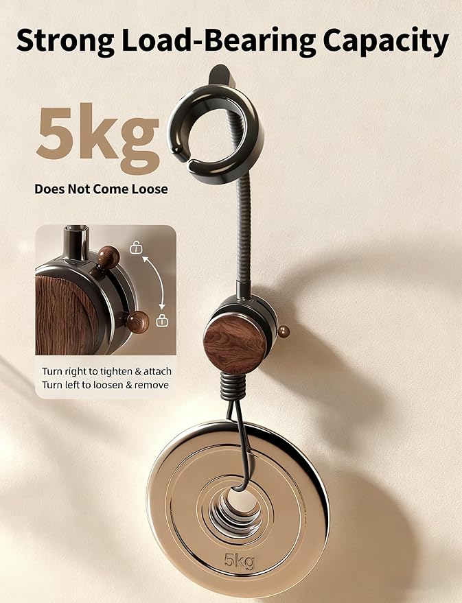 Adjustable Hair Dryer Stand with Storage