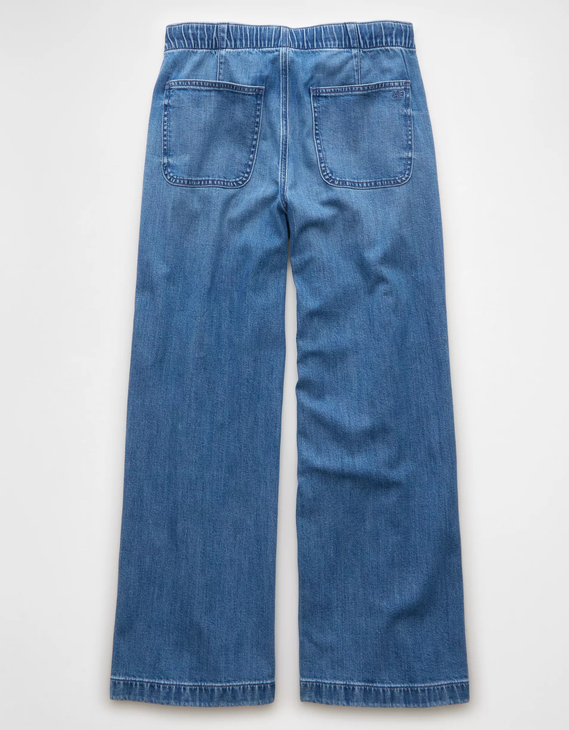Stretch Low-Rise Ultra Wide-Leg Pull-On Jean(Buy 2 Free Shipping)