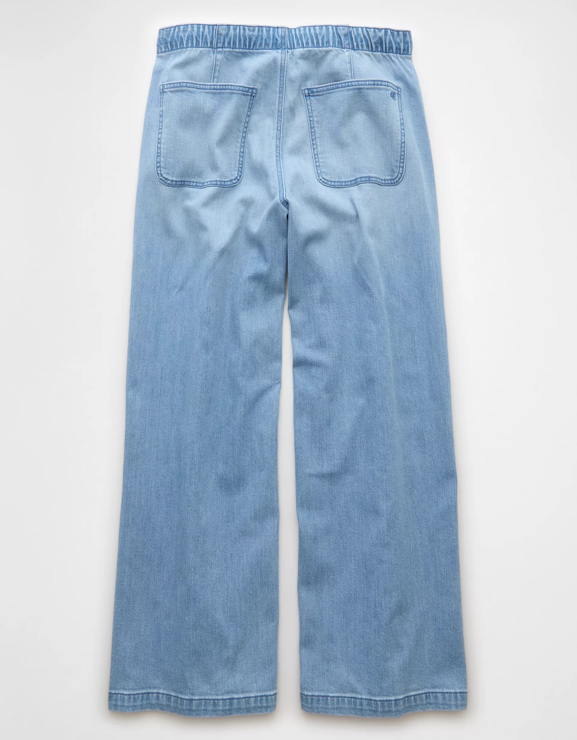 Stretch Low-Rise Ultra Wide-Leg Pull-On Jean(Buy 2 Free Shipping)