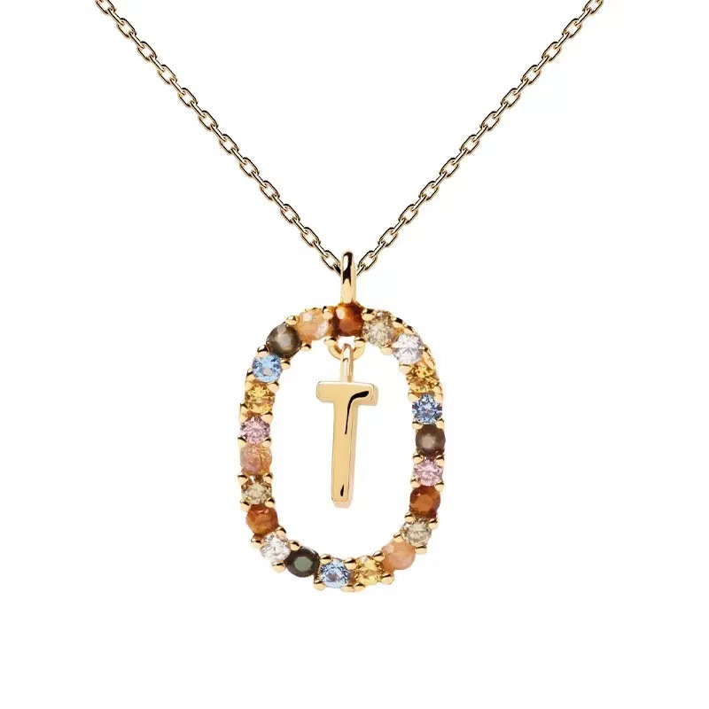 Personalized Gemstone Initial Necklace��A Symbol of Uniqueness