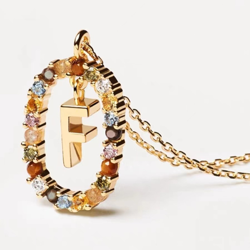 Personalized Gemstone Initial Necklace��A Symbol of Uniqueness