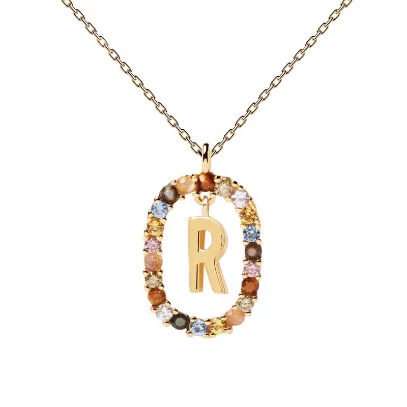 Personalized Gemstone Initial Necklace��A Symbol of Uniqueness