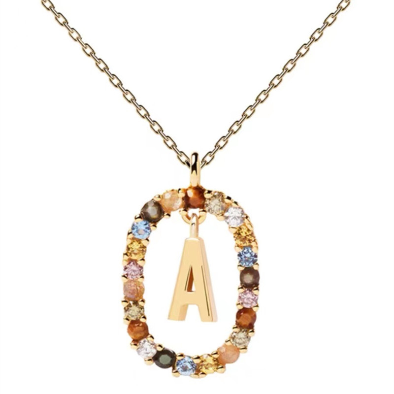 Personalized Gemstone Initial Necklace��A Symbol of Uniqueness