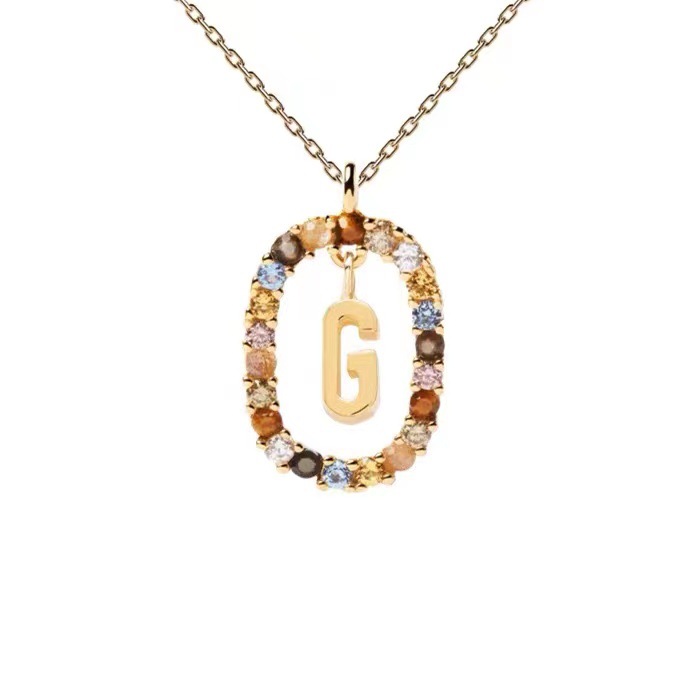 Personalized Gemstone Initial Necklace��A Symbol of Uniqueness