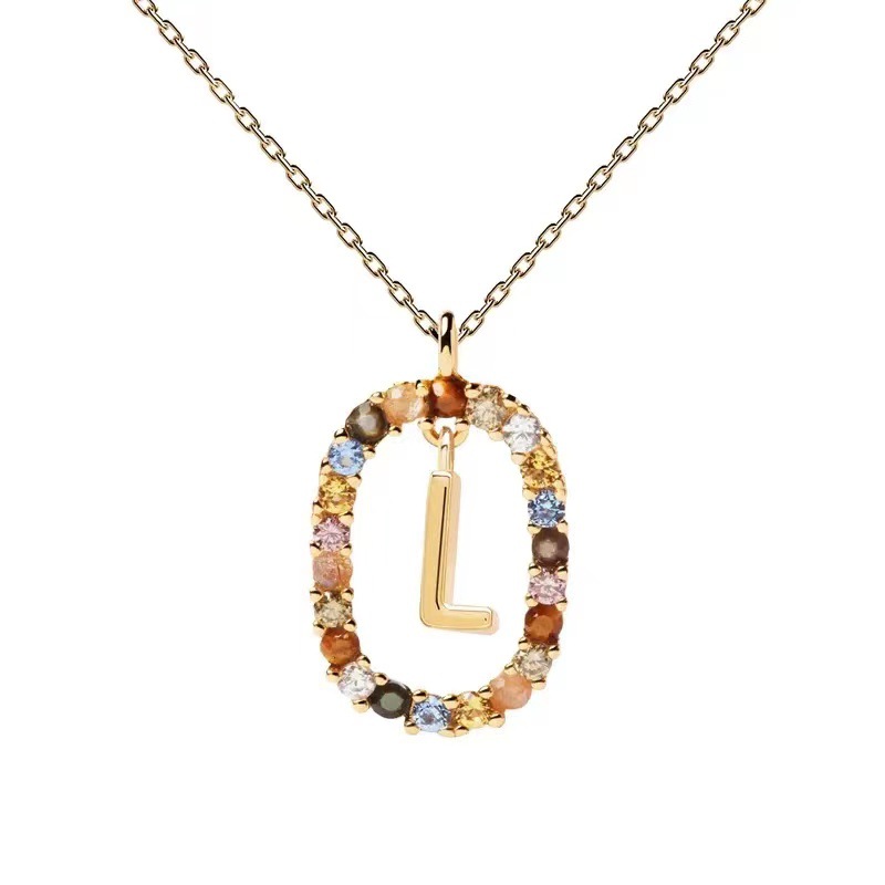 Personalized Gemstone Initial Necklace��A Symbol of Uniqueness