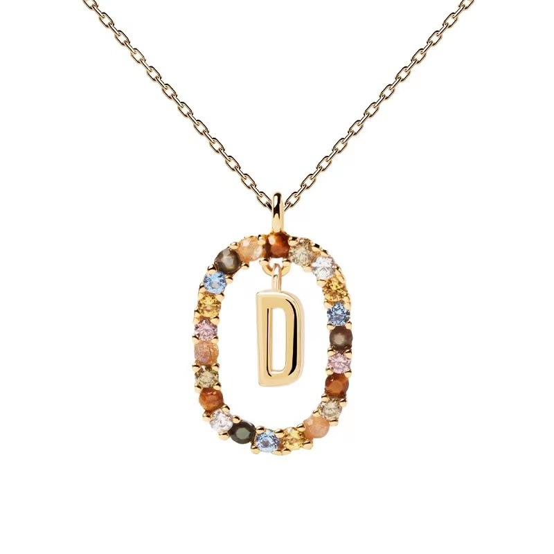 Personalized Gemstone Initial Necklace��A Symbol of Uniqueness