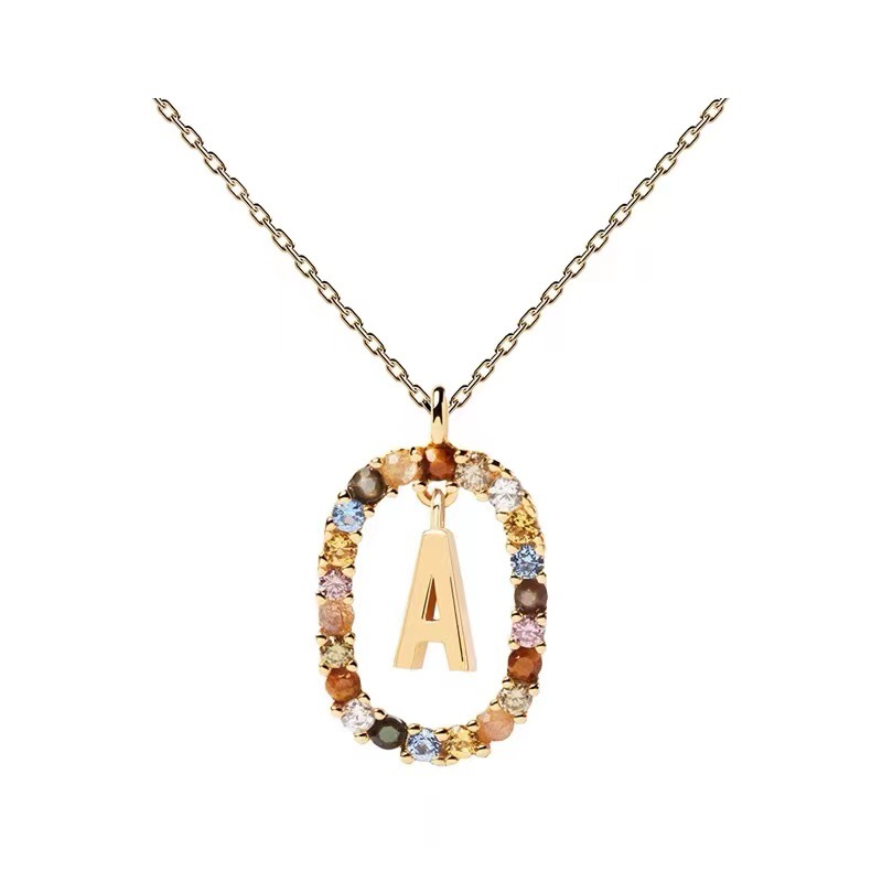 Personalized Gemstone Initial Necklace��A Symbol of Uniqueness