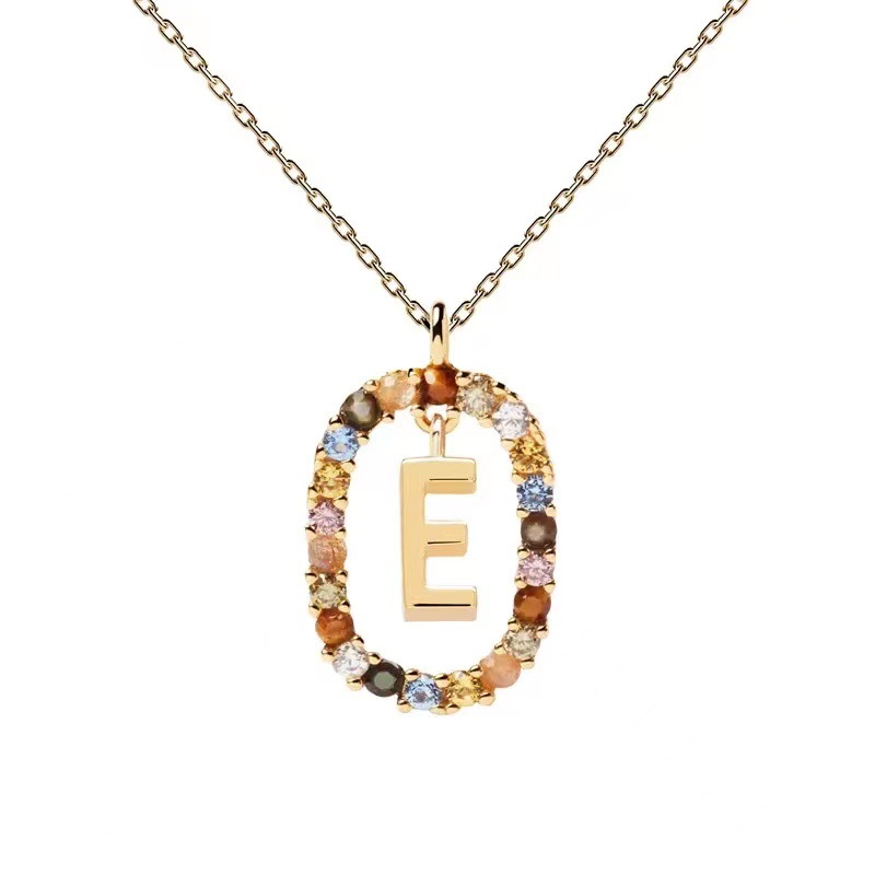 Personalized Gemstone Initial Necklace��A Symbol of Uniqueness