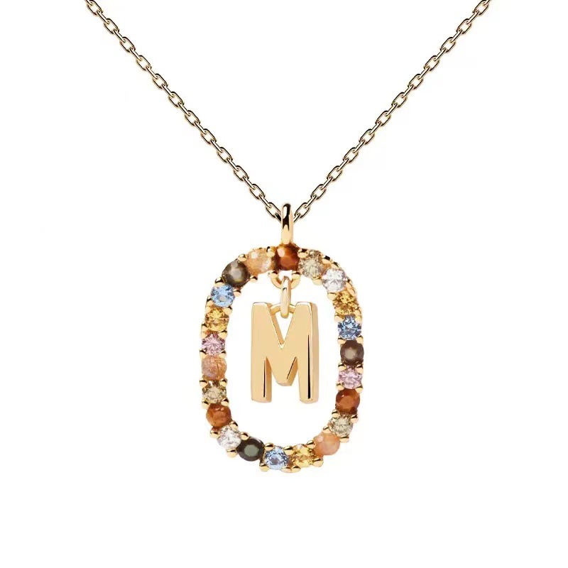 Personalized Gemstone Initial Necklace��A Symbol of Uniqueness
