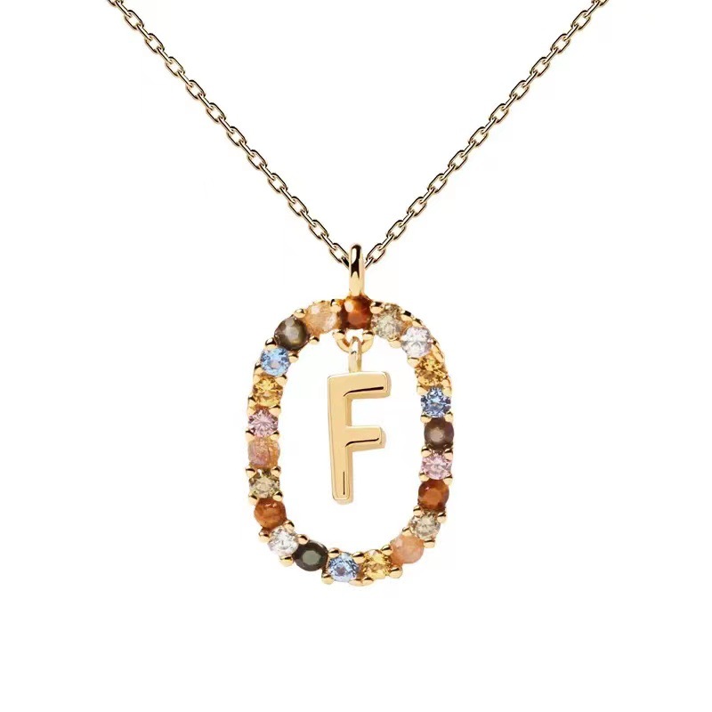 Personalized Gemstone Initial Necklace��A Symbol of Uniqueness