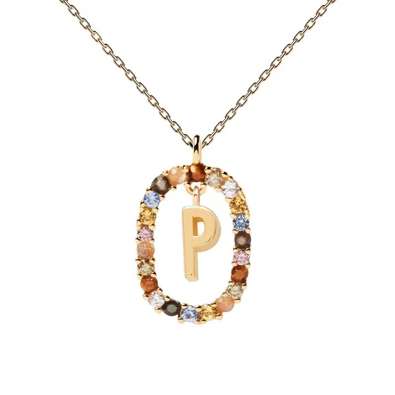 Personalized Gemstone Initial Necklace��A Symbol of Uniqueness