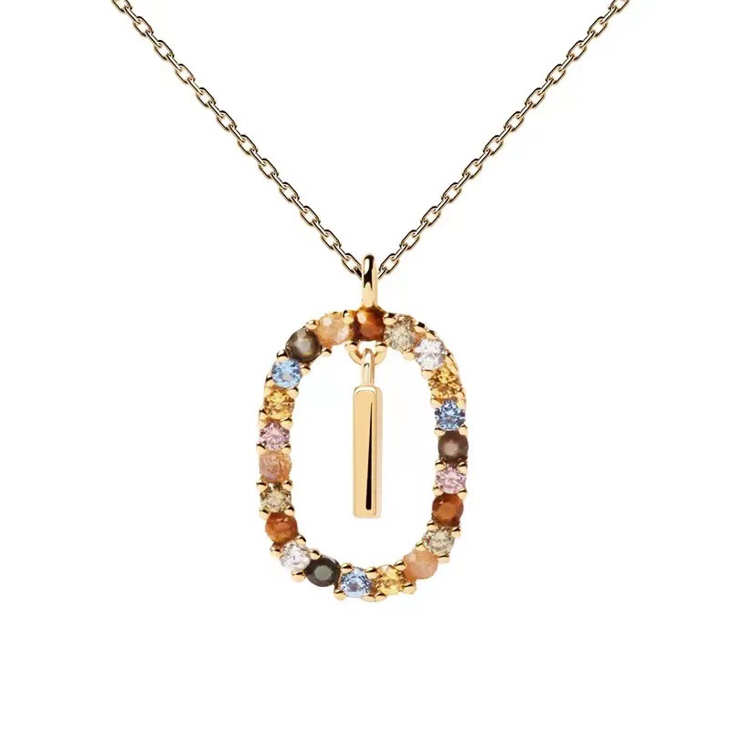 Personalized Gemstone Initial Necklace��A Symbol of Uniqueness