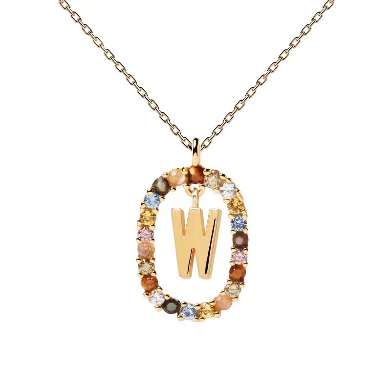 Personalized Gemstone Initial Necklace��A Symbol of Uniqueness