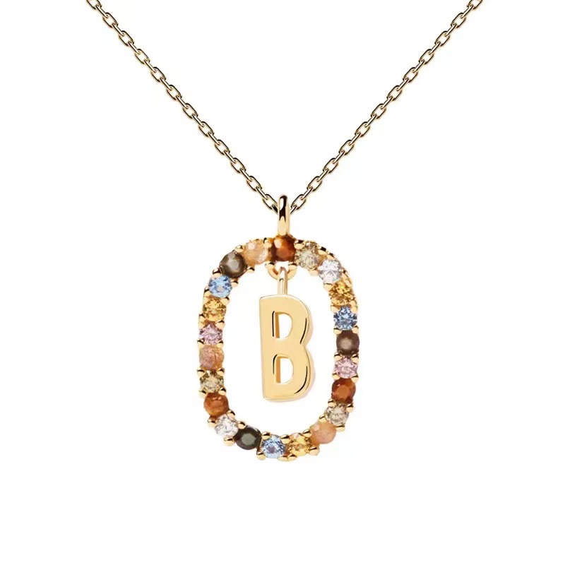 Personalized Gemstone Initial Necklace��A Symbol of Uniqueness