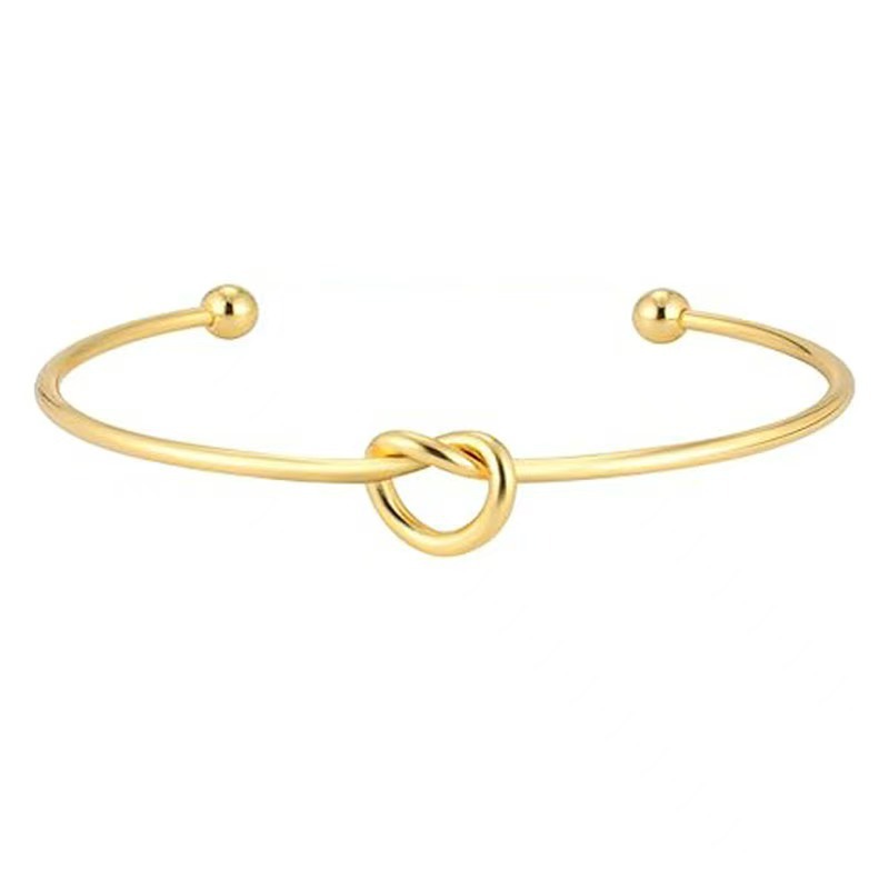 Layered Knot Cuff Bracelets: A Symphony of Shimmer