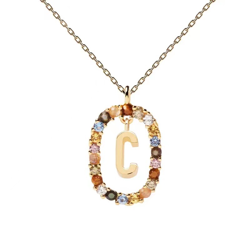 Personalized Gemstone Initial Necklace��A Symbol of Uniqueness