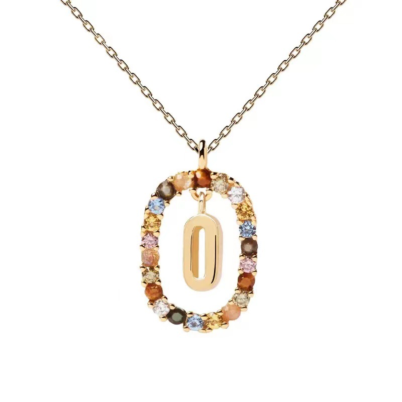 Personalized Gemstone Initial Necklace��A Symbol of Uniqueness
