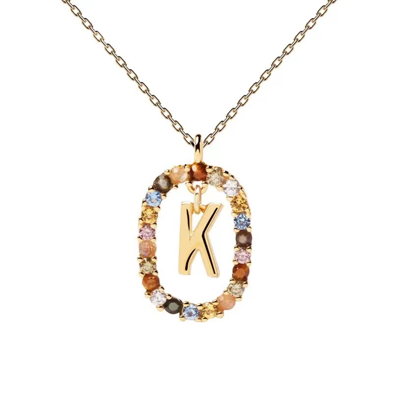 Personalized Gemstone Initial Necklace��A Symbol of Uniqueness