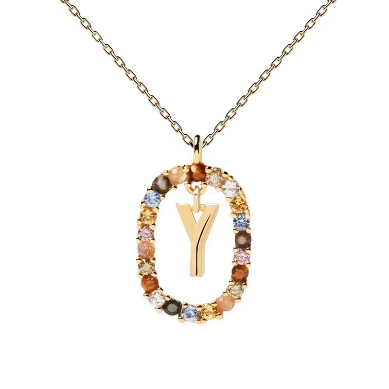 Personalized Gemstone Initial Necklace��A Symbol of Uniqueness