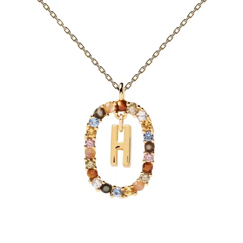 Personalized Gemstone Initial Necklace��A Symbol of Uniqueness