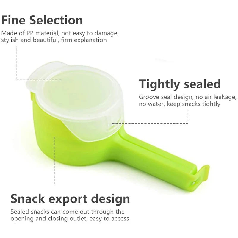 Food Storage Clips with Pour Spouts